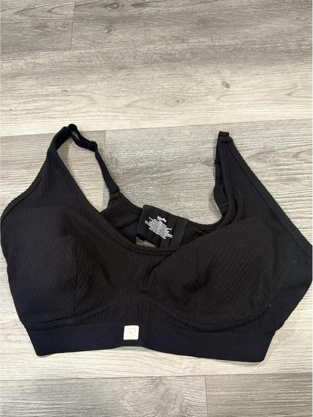 Kindred Bravely Nursing Bra Womens XXL Black Stretch Padded Busty
